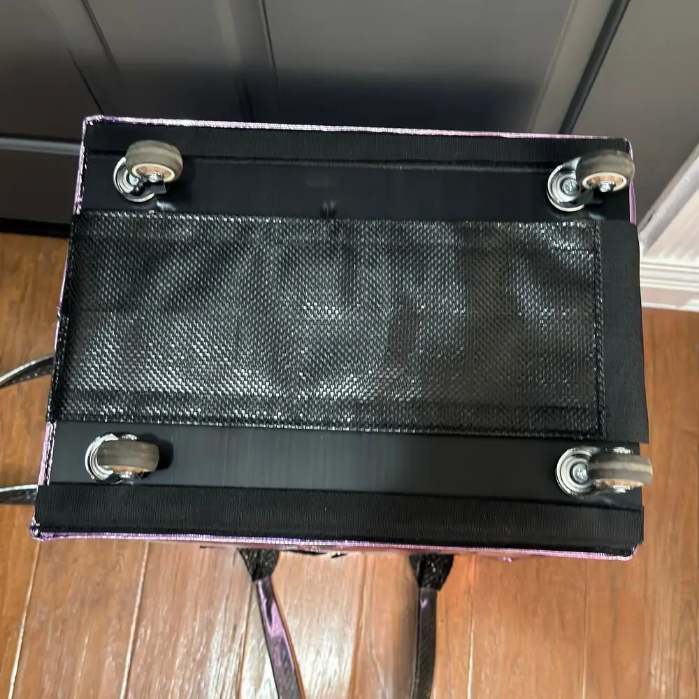 Hulken Medium Metalic Lilac Purple Schelp Signature Rolling Tote Bag